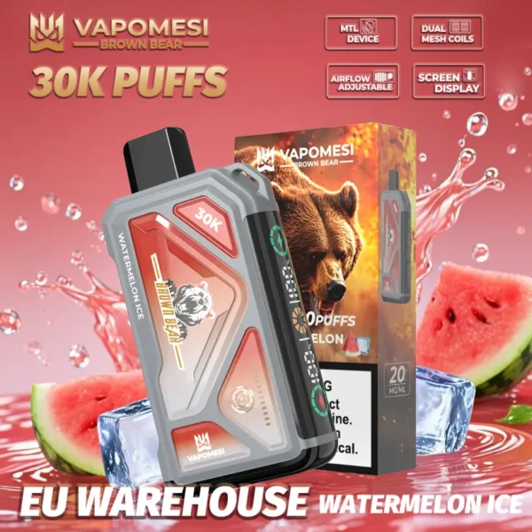 Vapomesi 30k Puffs Brown Bear Vape Usa E Getta 30000 Spedizione Gratuita Magazzino UE