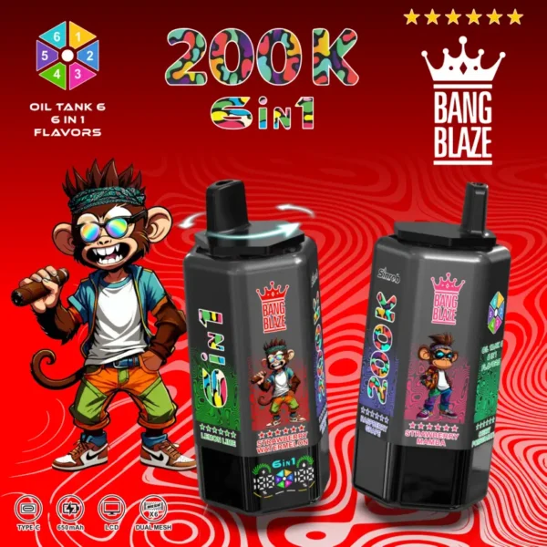 Bang Blaze 200k Puff Sigaretta Elettronica Usa e Getta 6 in 1 a Lunga Durata 200000 Spedizione Gratuita 12 Bang Blaze 200k Puff Sigaretta Elettronica Usa e Getta 6 in 1 a Lunga Durata 200000 Spedizione Gratuita