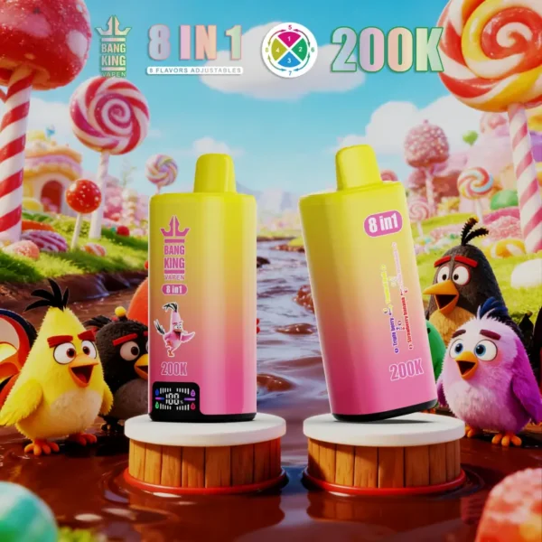 Bang King 200k Puff 8 in 1 Miglior Vape Usa e Getta Negozio Spedizione Gratuita Magazzino Cina