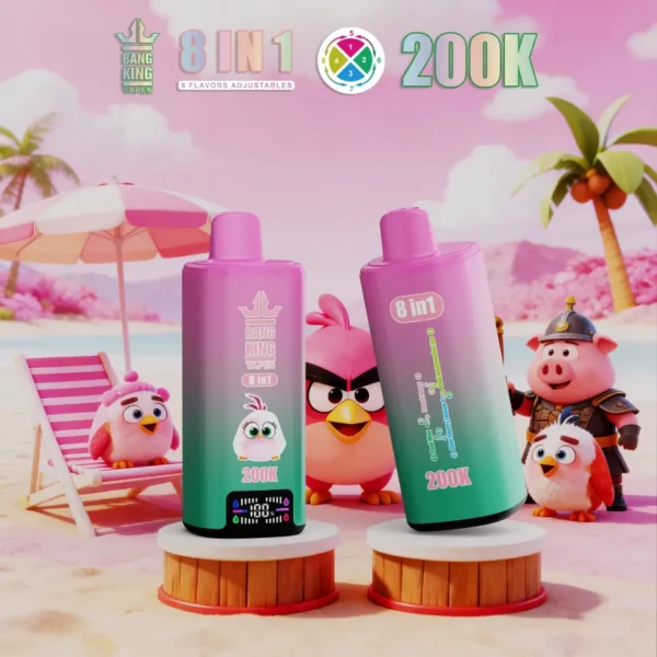 Bang King 200k Puff 8 in 1 Miglior Vape Usa e Getta Negozio Spedizione Gratuita Magazzino Cina