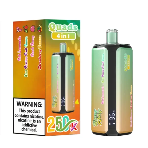 Bang King 250k Puff 4 in 1 Quads Vape Usa e Getta 250000 Spedizione Gratuita Magazzino Cina