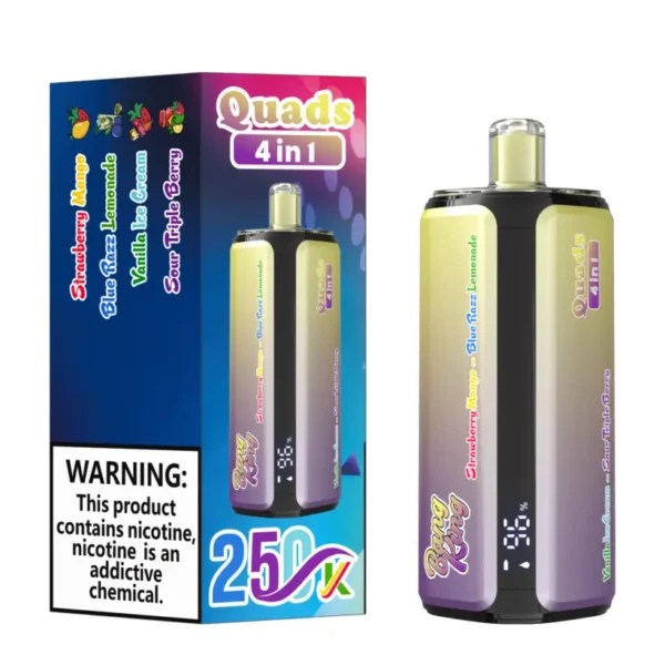 Bang King 250k Puff 4 in 1 Quads Vape Usa e Getta 250000 Spedizione Gratuita Magazzino Cina