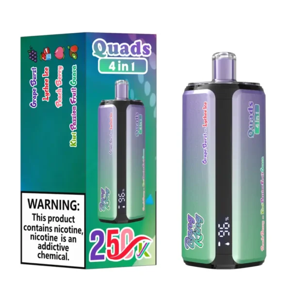 Bang King 250k Puff 4 in 1 Quads Vape Usa e Getta 250000 Spedizione Gratuita Magazzino Cina