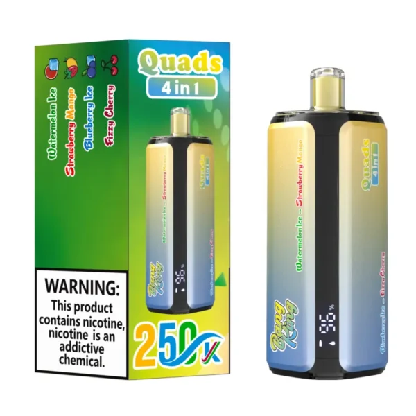 Bang King 250k Puff 4 in 1 Quads Vape Usa e Getta 250000 Spedizione Gratuita Magazzino Cina