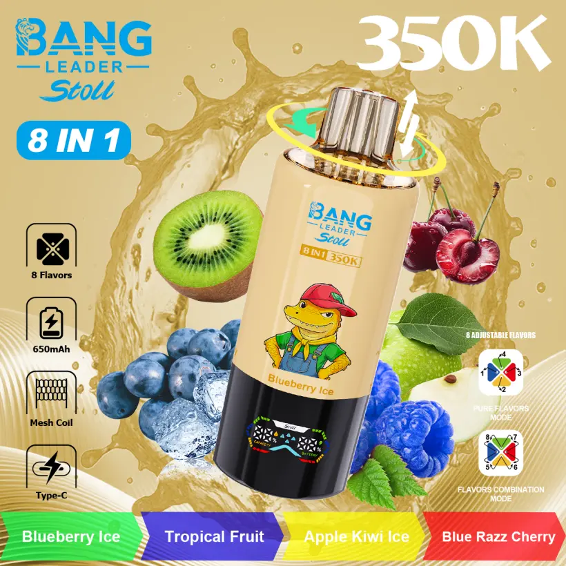 Bang Leader 350k Puff Stoll 8 in 1 Vape Usa e Getta 350000 Spedizione Gratuita Magazzino Cina 6 Bang Leader 350k Puff Stoll Vape Usa e Getta 350000 Spedizione Gratuita Magazzino Cina
