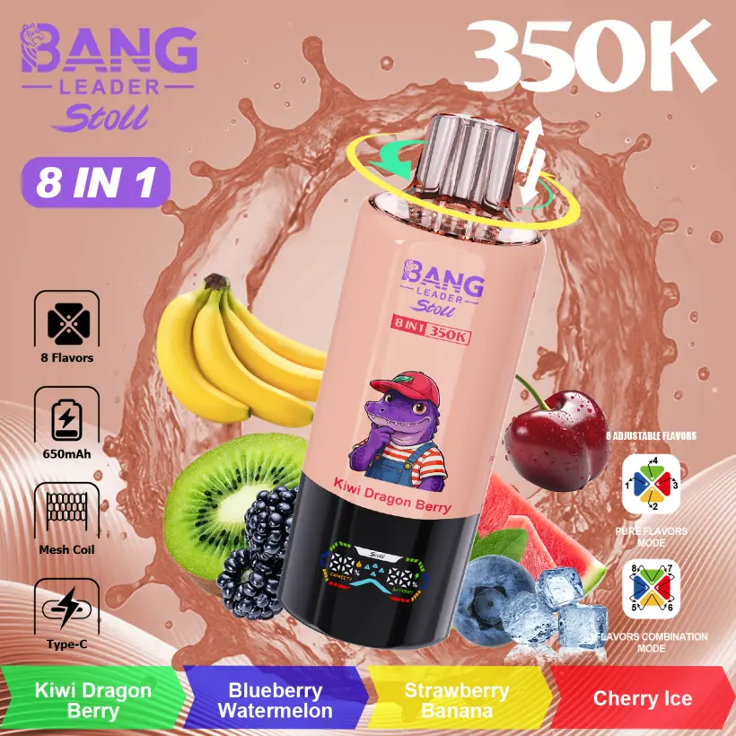 Bang Leader 350k Puff Stoll 8 in 1 Vape Usa e Getta 350000 Spedizione Gratuita Magazzino Cina 8 Bang Leader 350k Puff Stoll Vape Usa e Getta 350000 Spedizione Gratuita Magazzino Cina