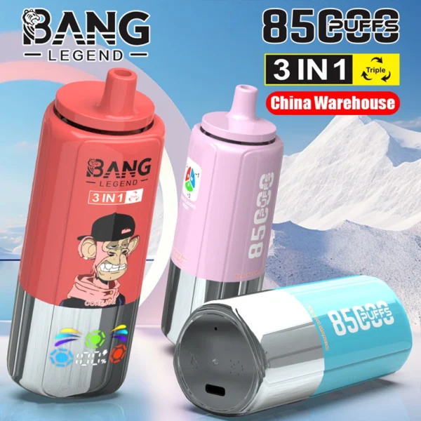 Bang Legend 85000 Puffs 85k Sigaretta Elettronica Usa e Getta 3 in 1 Spedizione Gratuita dal Magazzino in Cina
