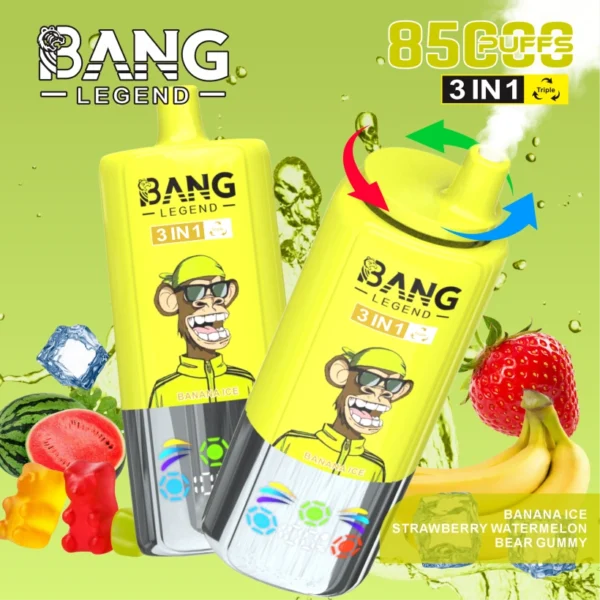 Bang Legend 85000 Puffs 85k Sigaretta Elettronica Usa e Getta 3 in 1 Spedizione Gratuita dal Magazzino in Cina