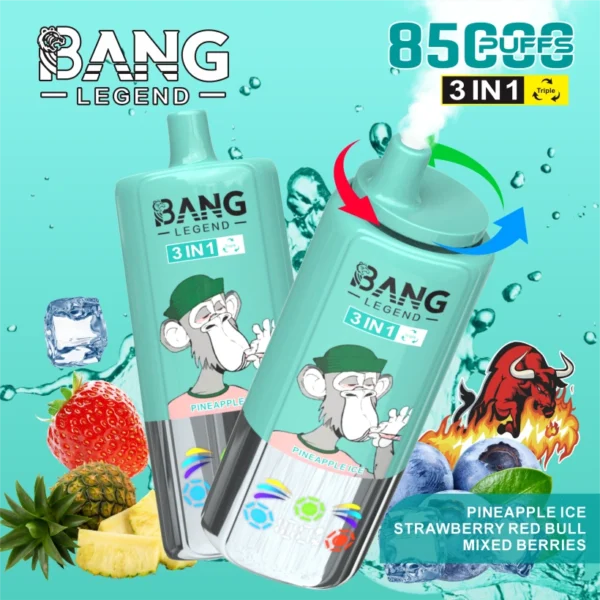 Bang Legend 85000 Puffs 85k Sigaretta Elettronica Usa e Getta 3 in 1 Spedizione Gratuita dal Magazzino in Cina