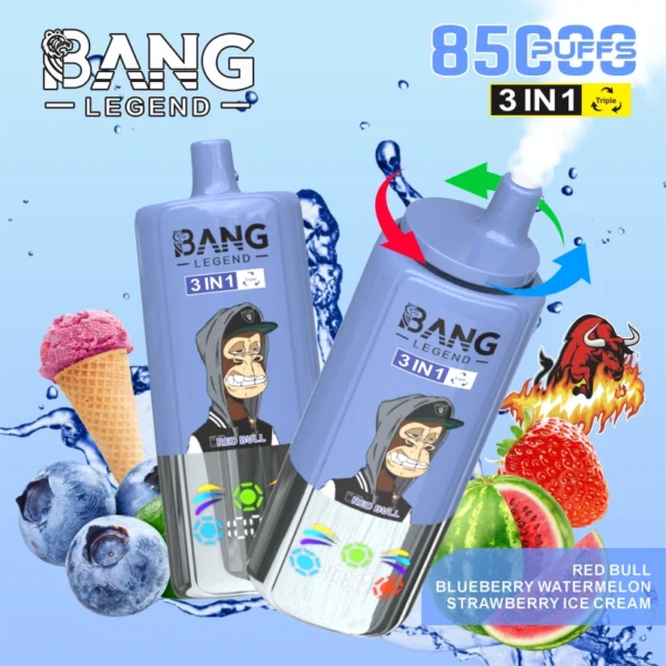 Bang Legend 85000 Puffs 85k Sigaretta Elettronica Usa e Getta 3 in 1 Spedizione Gratuita dal Magazzino in Cina