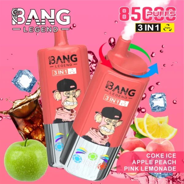 Bang Legend 85000 Puffs 85k Sigaretta Elettronica Usa e Getta 3 in 1 Spedizione Gratuita dal Magazzino in Cina