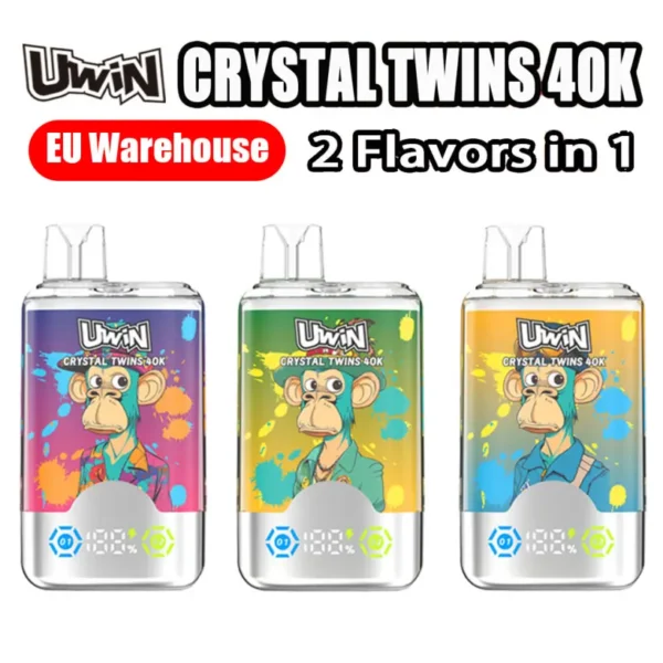 EU Vape Uwin 40k Tiri Crystal Twins 2 in 1 Sigaretta Elettronica Spedizione Gratuita