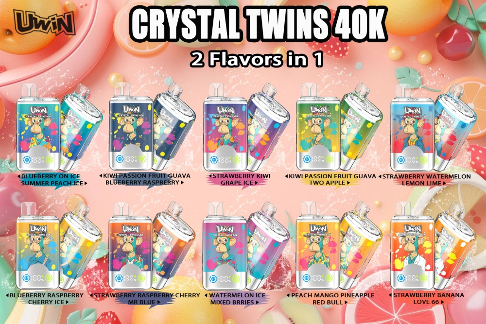 EU Vape Uwin 40k Tiri Crystal Twins 2 in 1 Sigaretta Elettronica Spedizione Gratuita