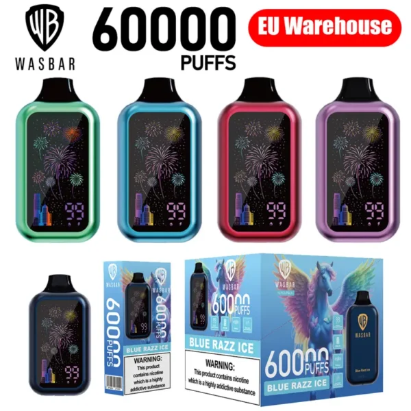 EU Vape Wasbar 60k Tiri 60000 Sigaretta Elettronica Vendita All Ingrosso Spedizione Gratuita
