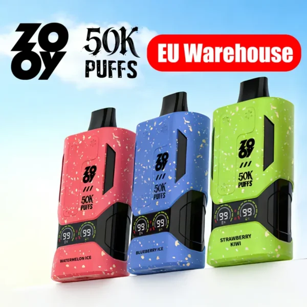 EU Vape ZOOY 50000 Puffs 50k Schermo Miglior Sigaretta Elettronica Usa e Getta Spedizione Gratuita