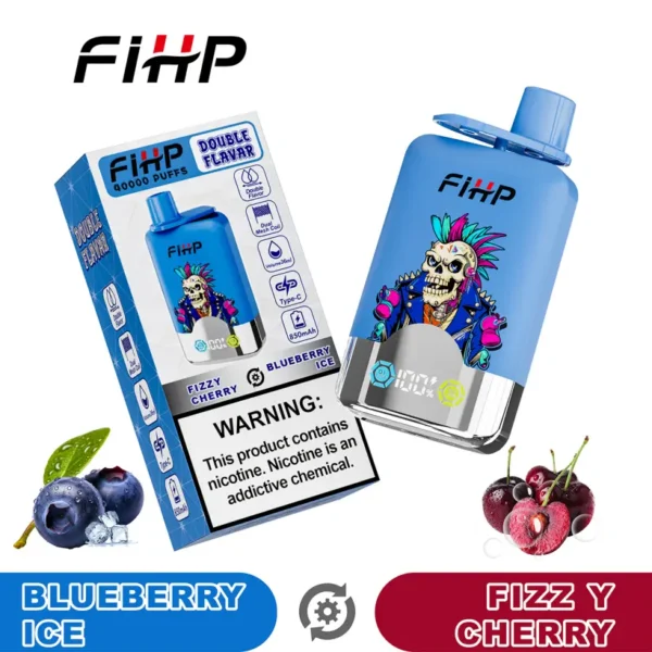 FIHP 40k Puff 2 in 1 Doppio Gusto Sigaretta Elettronica Usa e Getta 40000 Magazzino UE