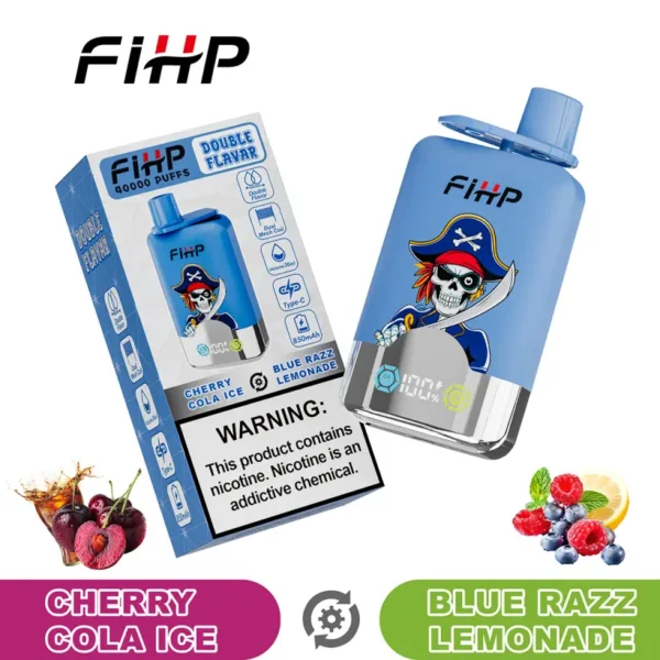 FIHP 40k Puff 2 in 1 Doppio Gusto Sigaretta Elettronica Usa e Getta 40000 Magazzino UE