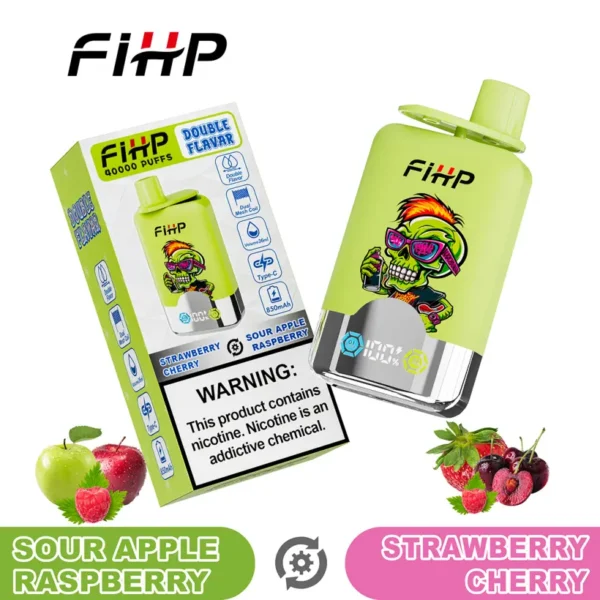 FIHP 40k Puff 2 in 1 Doppio Gusto Sigaretta Elettronica Usa e Getta 40000 Magazzino UE