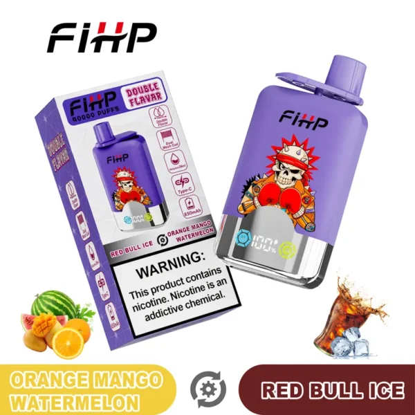 FIHP 40k Puff 2 in 1 Doppio Gusto Sigaretta Elettronica Usa e Getta 40000 Magazzino UE