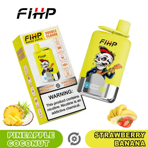 FIHP 40k Puff 2 in 1 Doppio Gusto Sigaretta Elettronica Usa e Getta 40000 Magazzino UE