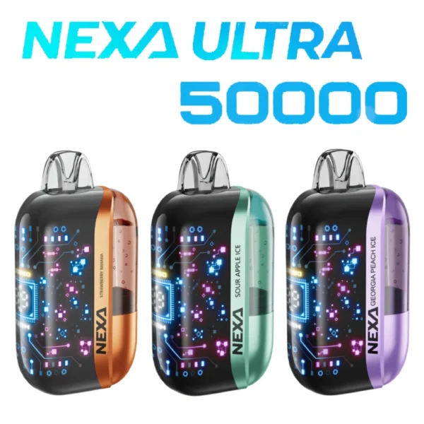 NEXA 50k Puffs Utral 50000 Crystal Sigaretta Elettronica Usa e Getta con 20mg Nicotina Spedizione Gratuita