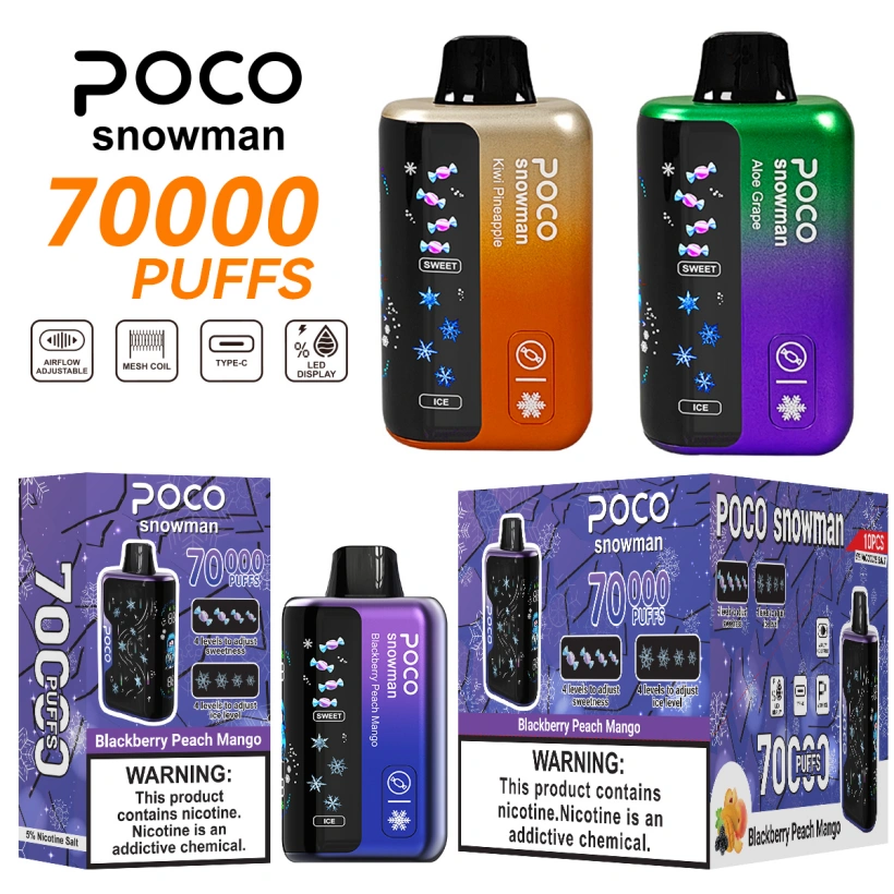 POCO 70000 Puff 70k Snowman Ice Control Vape Usa e Getta Spedizione Gratuita Magazzino UE 1 POCO 70000 Puff 70k Snowman Ice Control Vape Usa e Getta Spedizione Gratuita Magazzino UE