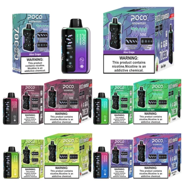 POCO 70000 Puff 70k Snowman Ice Control Vape Usa e Getta Spedizione Gratuita Magazzino UE 15 POCO 70000 Puff 70k Snowman Ice Control Vape Usa e Getta Spedizione Gratuita Magazzino UE