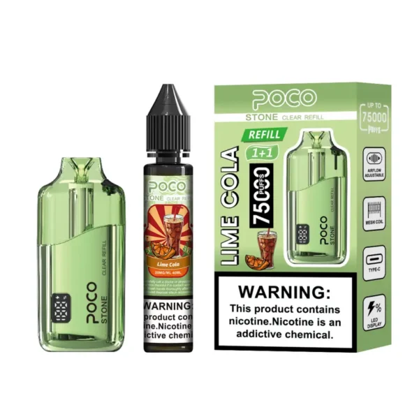 POCO 75K Puffs Stone Vape Cristallo Ricaricabile Usa e Getta 75000 con 40ml di Liquido Magazzino UE