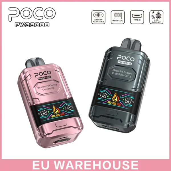 POCO PW 38000 Puff 38K Miglior Vape Pen Usa e Getta Spedizione Gratuita Magazzino UE