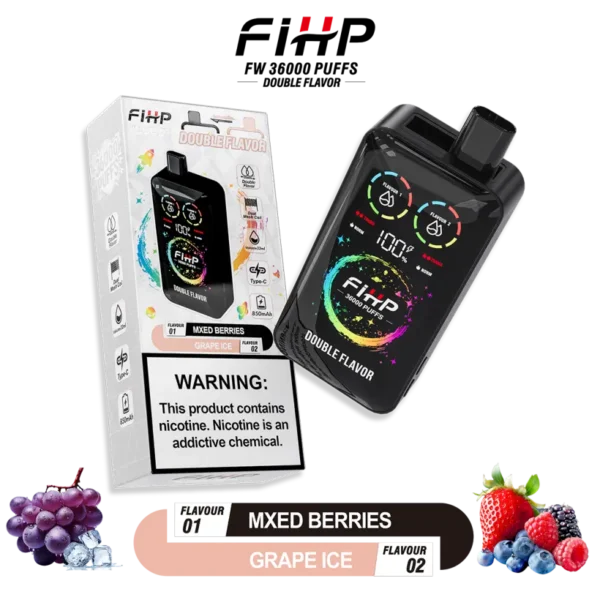 Puff 36k FIHP 36000 Puff 2 in 1 Sigaretta Elettronica Usa e Getta Penna Spedizione Gratuita Magazzino Cina