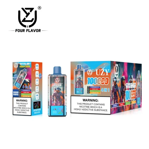 UZY 100K Puffs 4 in 1 Quattro Gusti Vape Usa e Getta 100000 Consegna Rapida Magazzino UE