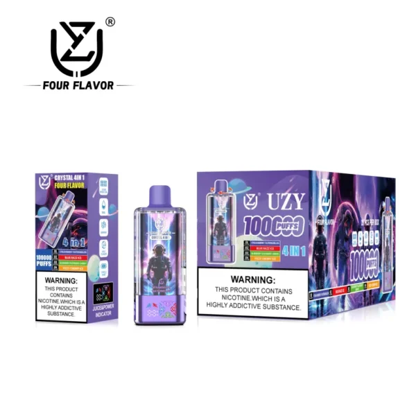 UZY 100K Puffs 4 in 1 Quattro Gusti Vape Usa e Getta 100000 Consegna Rapida Magazzino UE