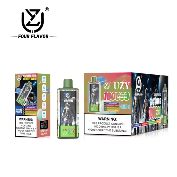 UZY 100K Puffs 4 in 1 Quattro Gusti Vape Usa e Getta 100000 Consegna Rapida Magazzino UE
