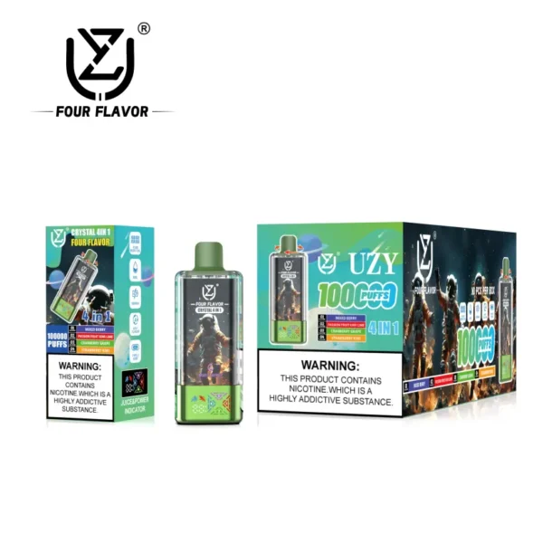 UZY 100K Puffs 4 in 1 Quattro Gusti Vape Usa e Getta 100000 Consegna Rapida Magazzino UE