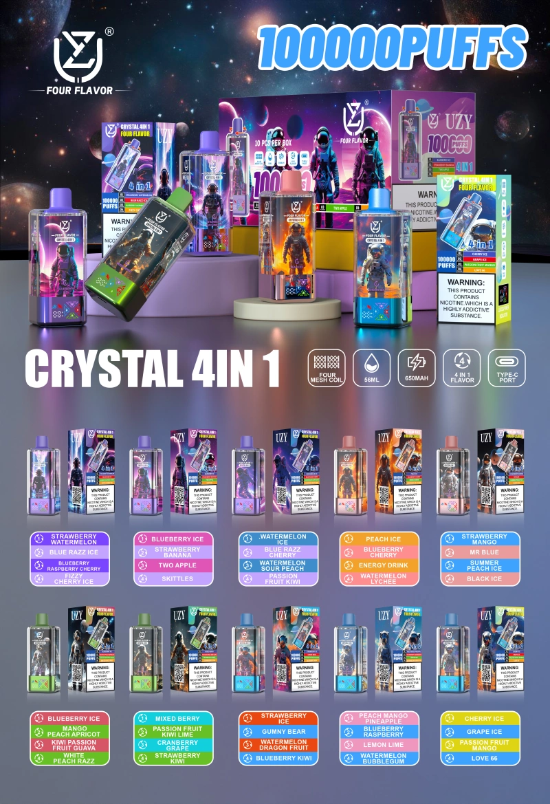 UZY 100K Puffs 4 in 1 Quattro Gusti Vape Usa e Getta 100000 Consegna Rapida Magazzino UE