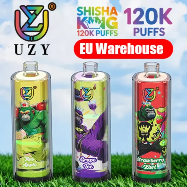 UZY 120K Puffs Shisha King DTL Sigaretta Elettronica Usa e Getta 120000 Magazzino UE