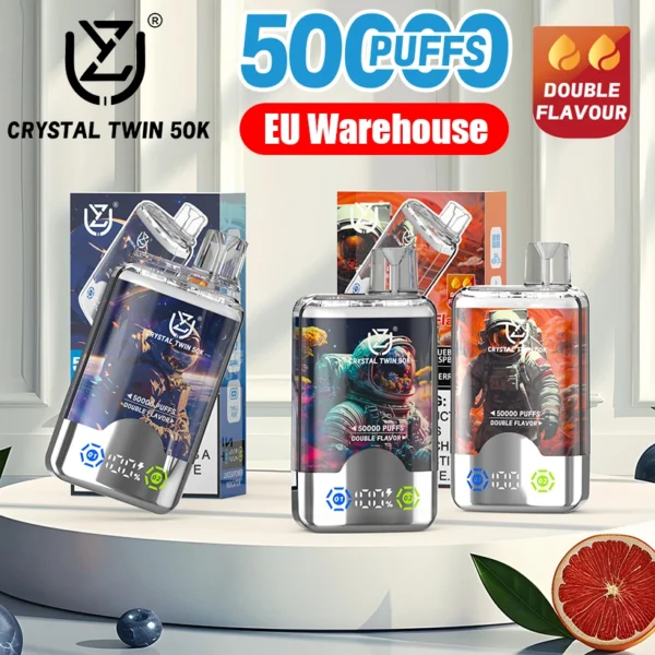 UZY 50K Puffs 2 in 1 Vape Usa e Getta a Doppio Gusto Negozio 50000 Magazzino UE