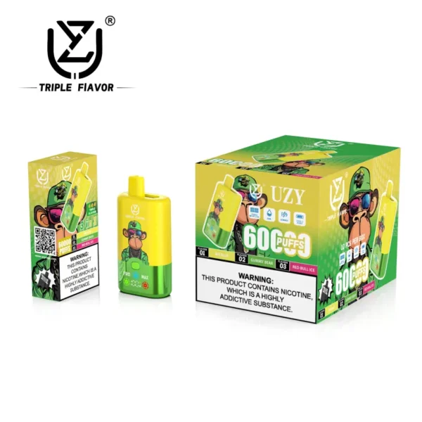UZY 60K Puffs 3 in 1 Miglior Vape Usa e Getta 60000 Spedizione Gratuita Magazzino UE