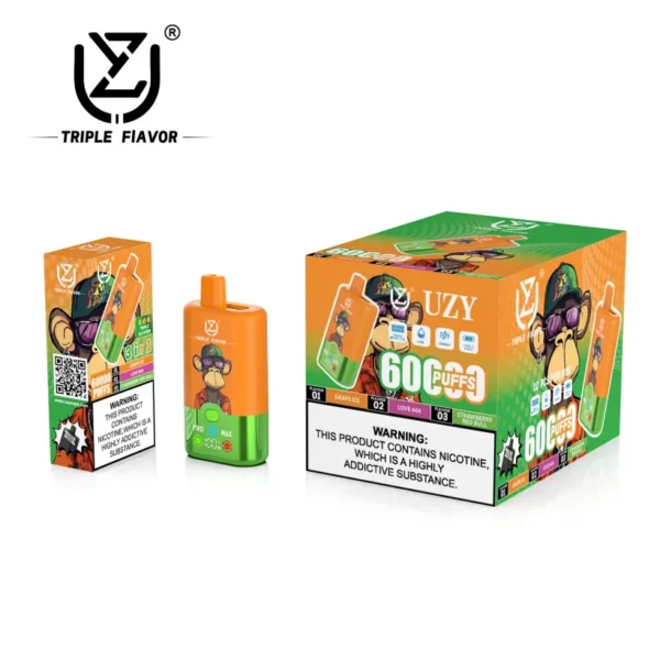 UZY 60K Puffs 3 in 1 Miglior Vape Usa e Getta 60000 Spedizione Gratuita Magazzino UE