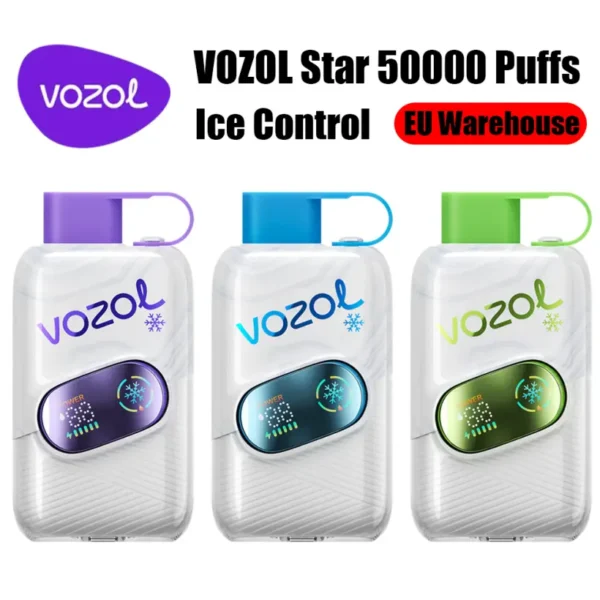 Vozol Star 50k Tiri 50000 Ice Control Vape Usa e Getta Spedizione Gratuita Magazzino UE