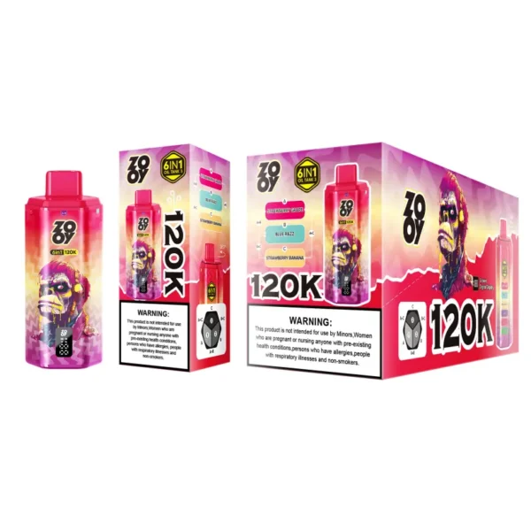 ZOOY 120K Puffs 6 in 1 Vape usa e getta 120000 Spedizione gratuita da magazzino UE