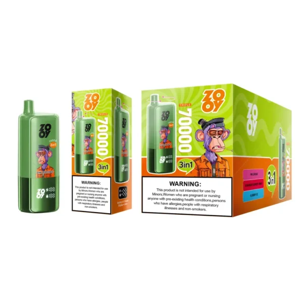 ZOOY 70K Puffs 70000 3 in 1 Tripli Sapori Vape Usa e Getta Spedizione Gratuita Magazzino UE