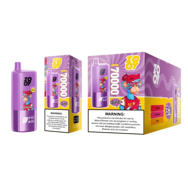 ZOOY 70K Puffs 70000 3 in 1 Tripli Sapori Vape Usa e Getta Spedizione Gratuita Magazzino UE