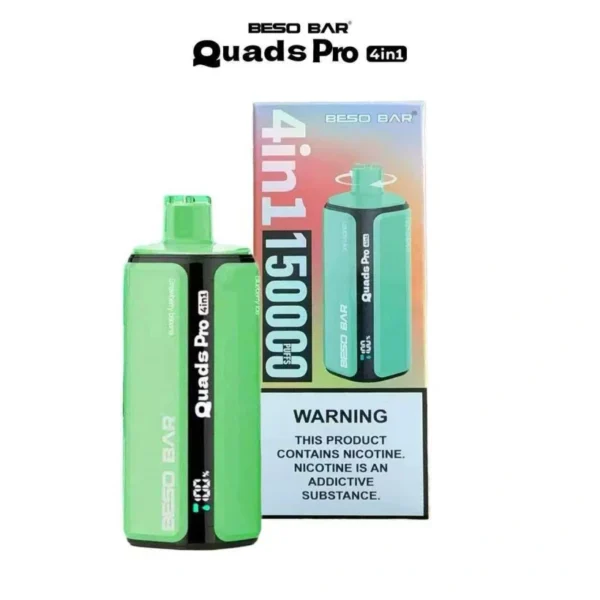 BESO BAR Quads Pro 150K Puffs 4 in 1 Sigaretta Elettronica Usa e Getta ai Gusti di Frutta Spedizione Gratuita