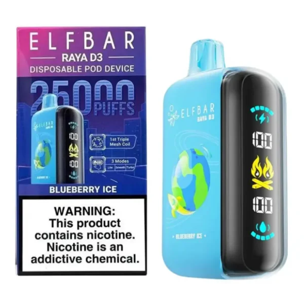 ELF BAR 25K Puffs 25000 RAYA D3 Sigaretta Elettronica Usa e Getta Magazzino UE