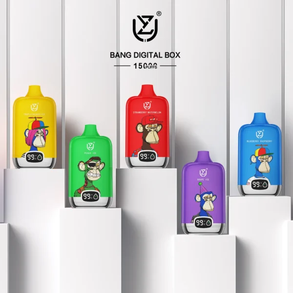Magazzino UE UZY 15K Puffs 15000 Bang Box Digitale Vape Usa E Getta Spedizione Gratuita