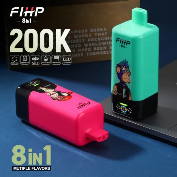 FIHP 200K Puffs 8 In 1 Sigaretta Elettronica Usa E Getta 200000 Spedizione Gratuita Magazzino UE