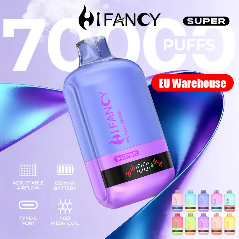 Hifancy 70K Puffs 70000 Super Vape Usa E Getta Spedizione Gratuita Magazzino UE 1 Hifancy 70K Puffs 70000 Super Vape Usa E Getta Spedizione Gratuita Magazzino UE