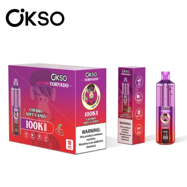 OKSO Tornado 100k Puffs 100000 Vape Pen Usa e Getta Ricaricabile con Spedizione Gratuita