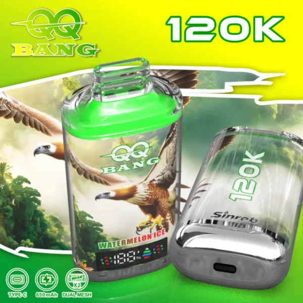 QQ Bang 120K Puffs Crystal Sigaretta Elettronica Usa E Getta Economica 120000 Spedizione Gratuita